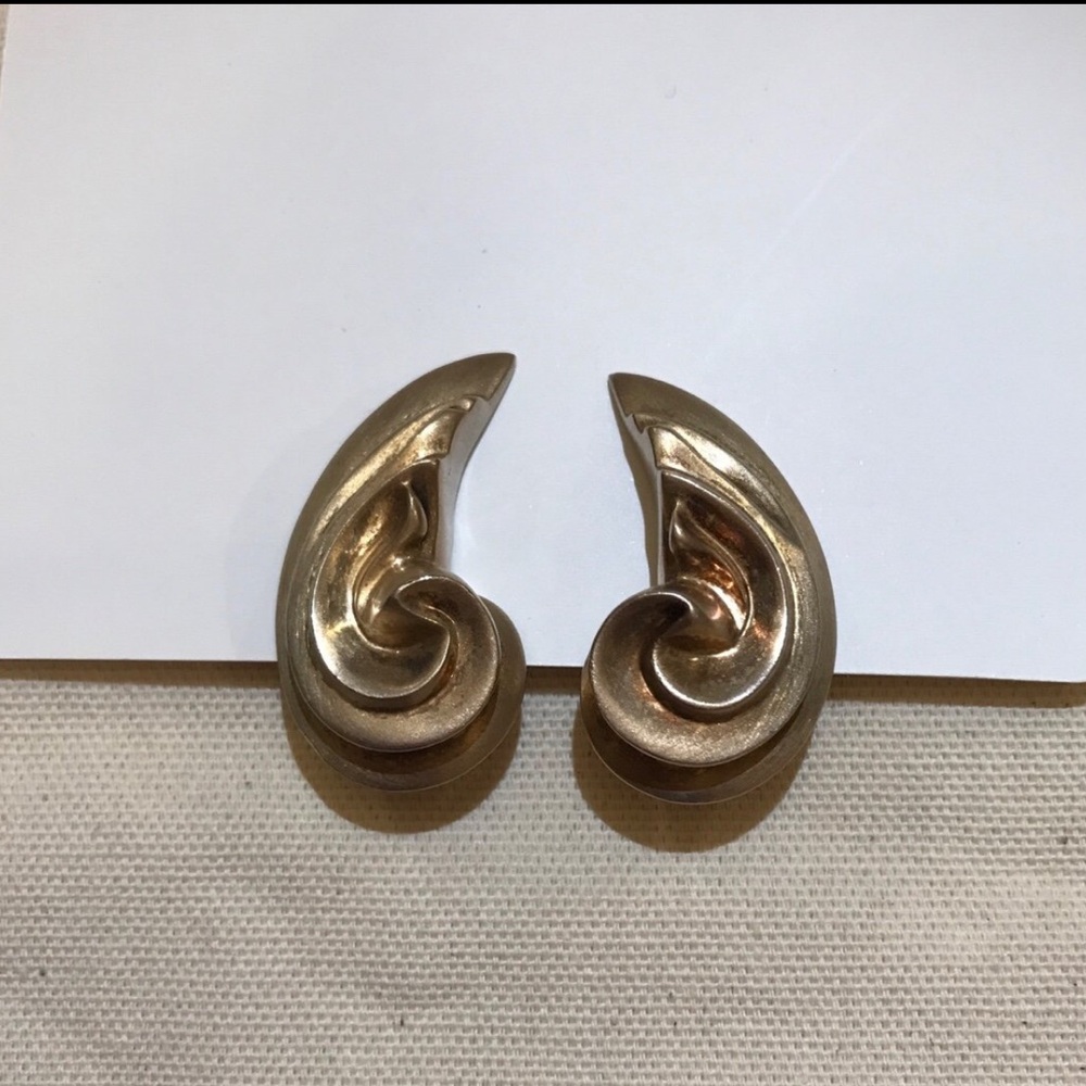 925 Sterling Silver PVM clip on earrings /signed von musulin